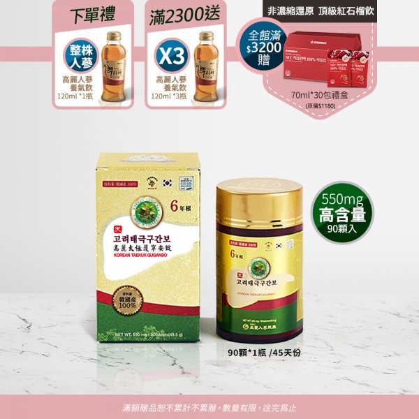 高麗太極護寧安錠 90錠